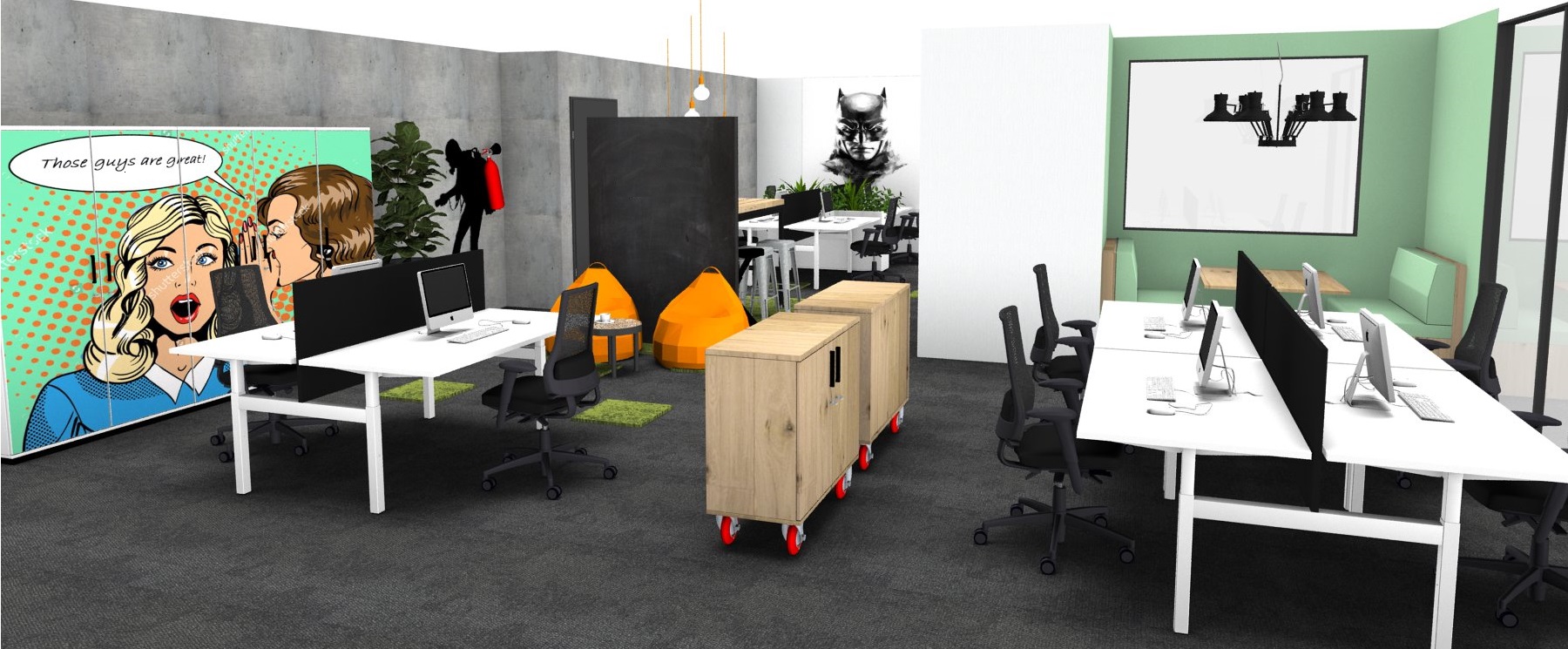 pop art ontwerp interieur